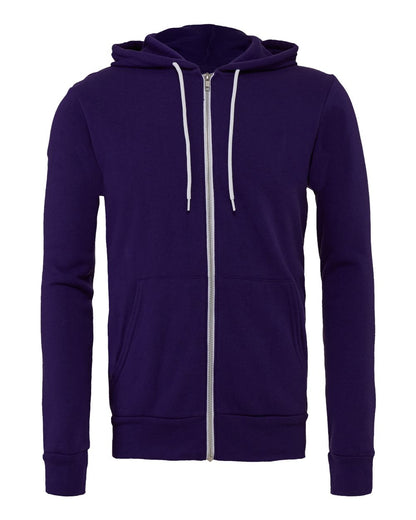 Unisex Light weight Cotton Blend Zipper Hoodie