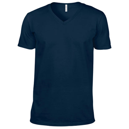 Men's Heavyweight V-Neck Cotton T-shirt