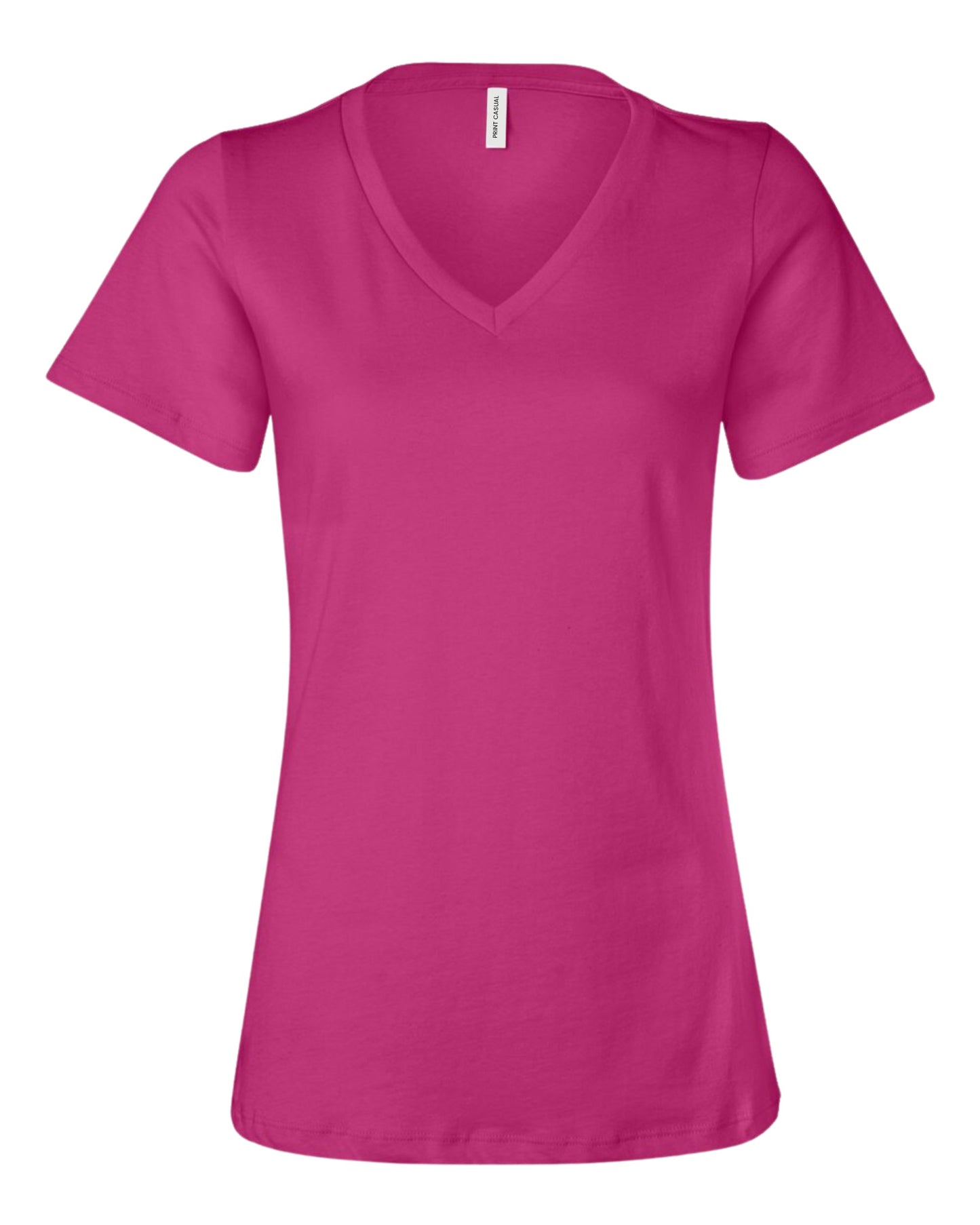 Women's V Neck Midweight Cotton Blend T-Shirt