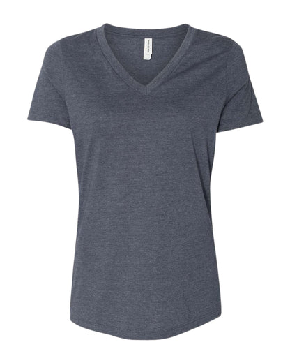 Women's V Neck Midweight Cotton Blend T-Shirt