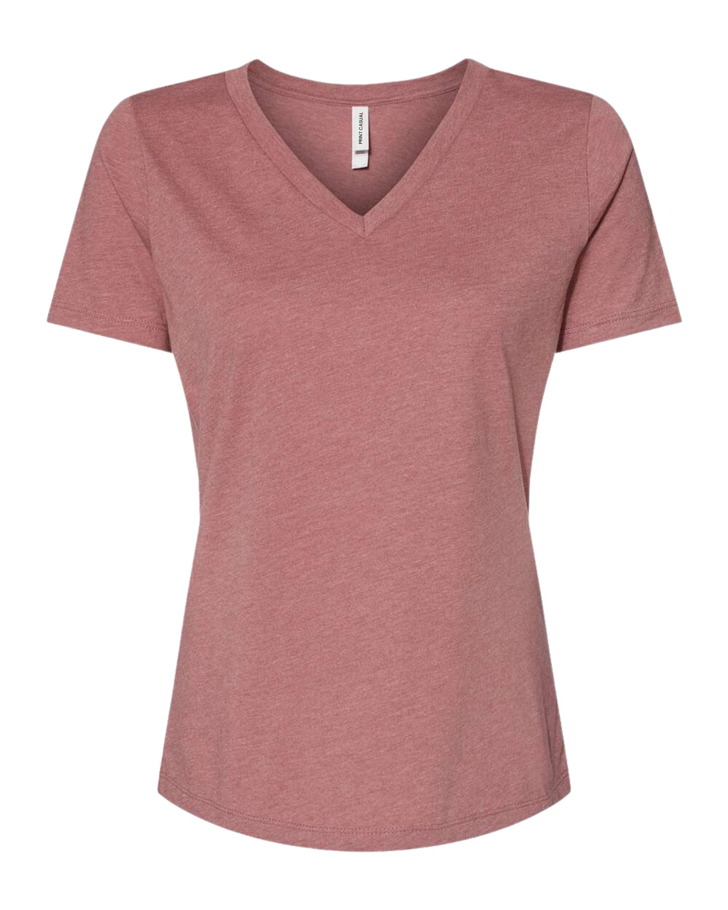 Women's V Neck Midweight Cotton T-Shirt