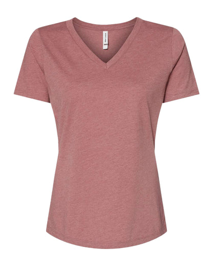 Women's V Neck Midweight Cotton Blend T-Shirt