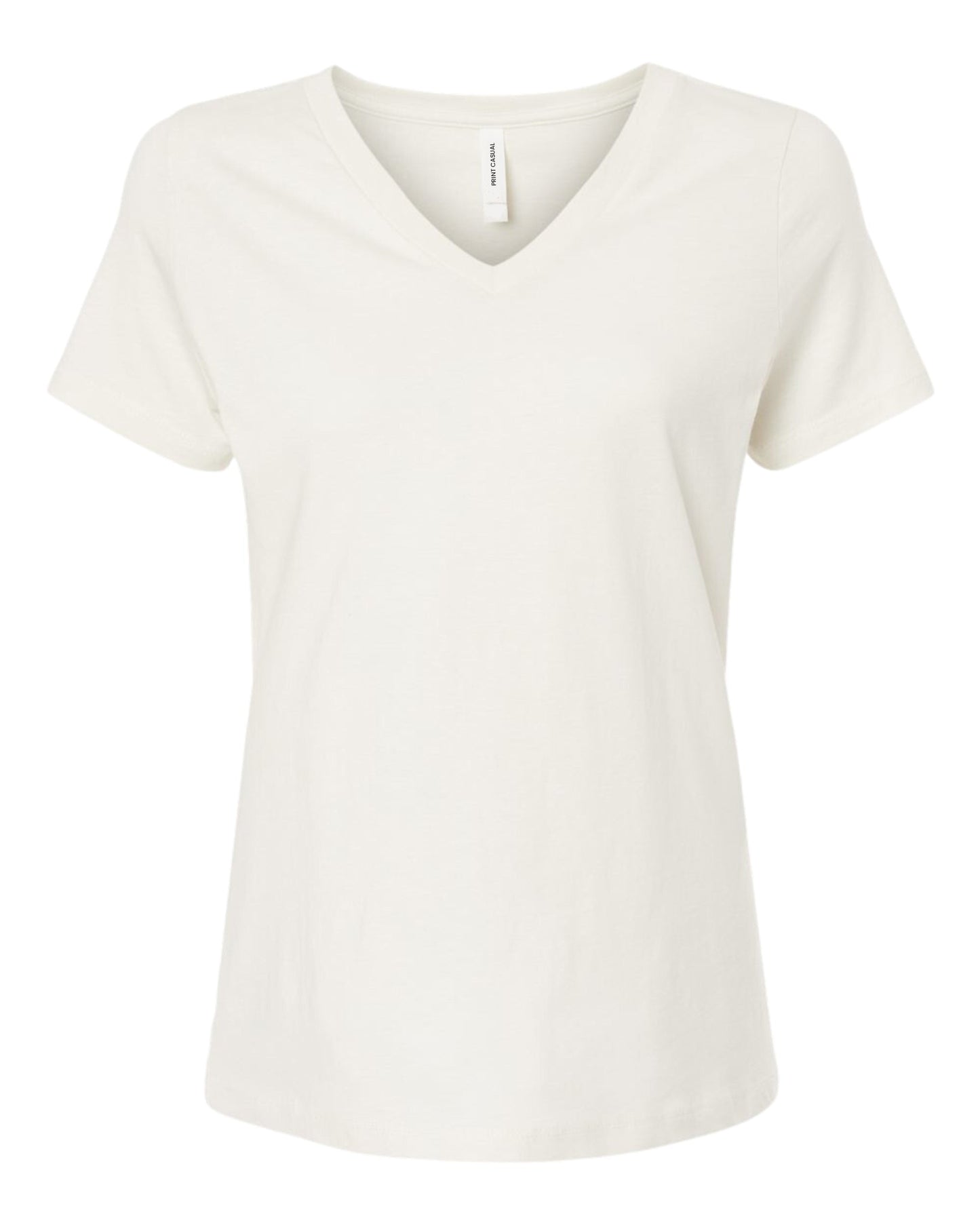 Women's V Neck Midweight Cotton Blend T-Shirt