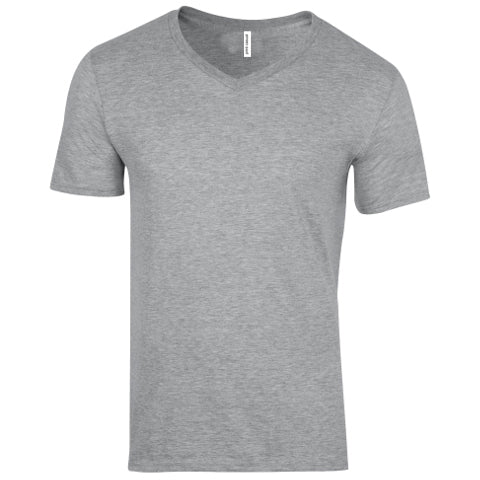 Men's Heavyweight V-Neck Cotton T-shirt