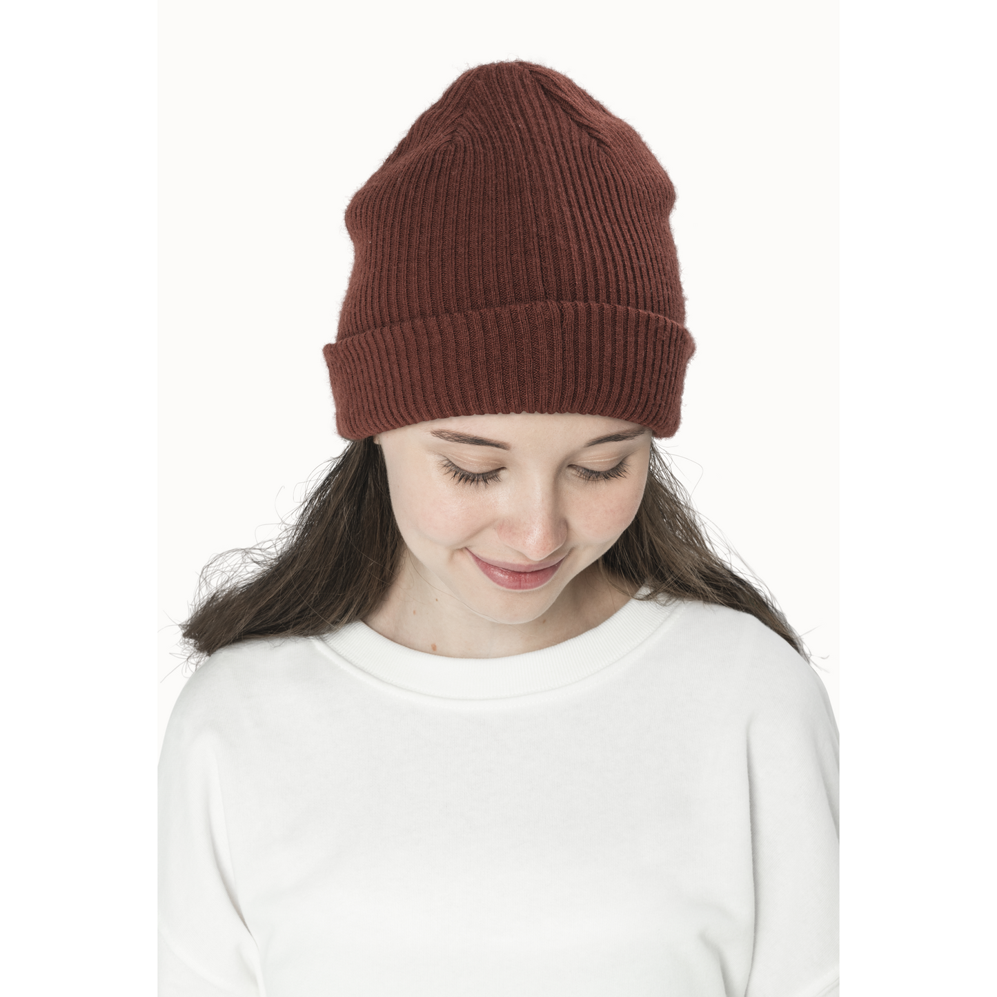 Maroon Acrylic Beanie Hat