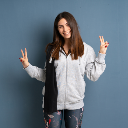 Women's Midweight Cotton Blend Zipper Hoodie