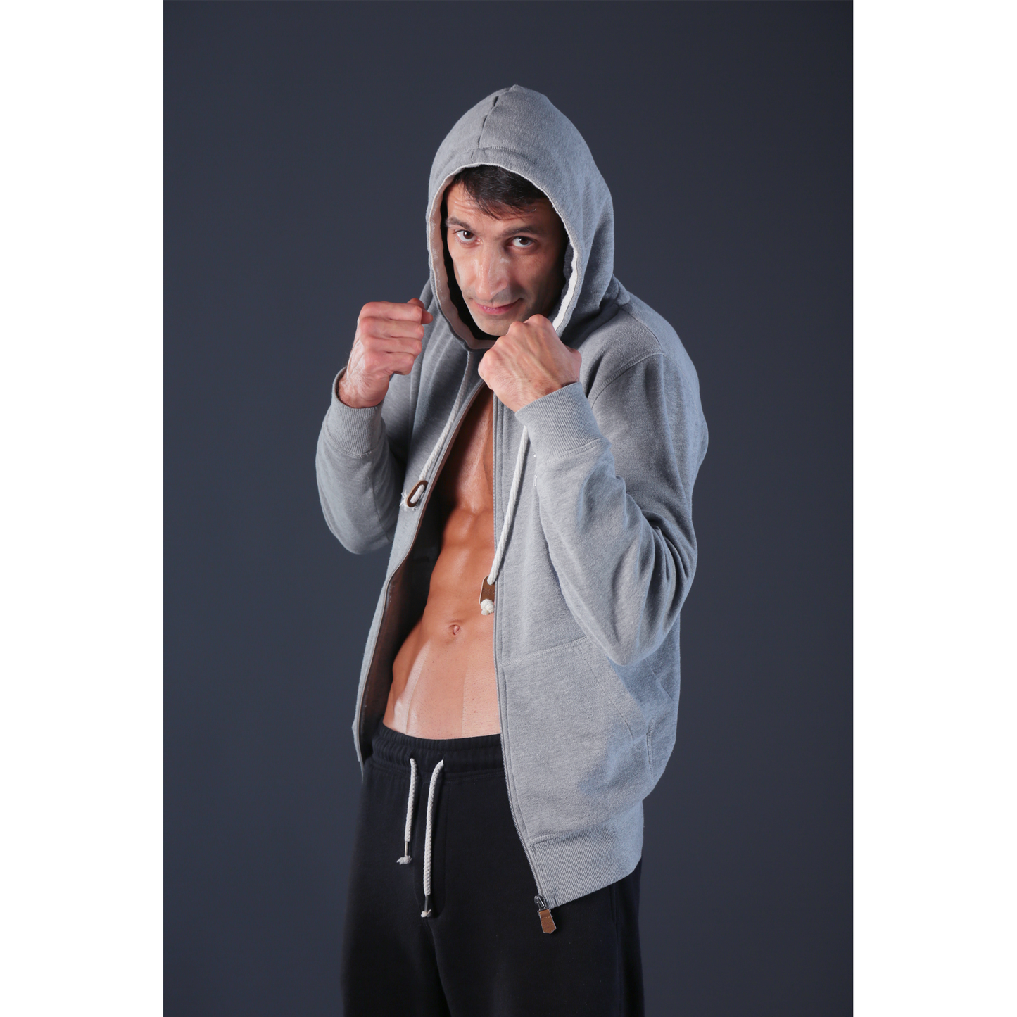 Men's Heavyweight Cotton Zipper Hoodie