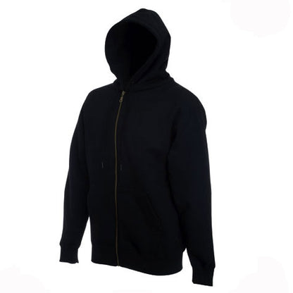 Unisex Midweight Cotton Blend Zipper Hoodie