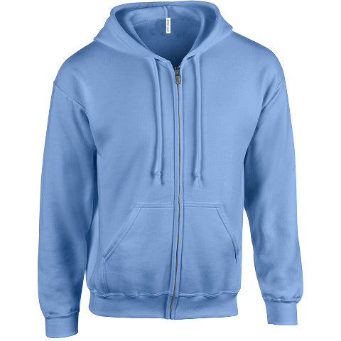 Unisex Midweight Cotton Blend Zipper Hoodie