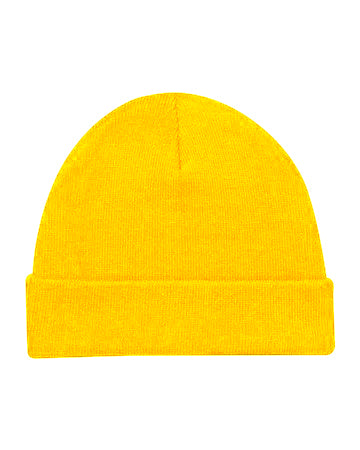 Gold Acrylic Beanie Hat