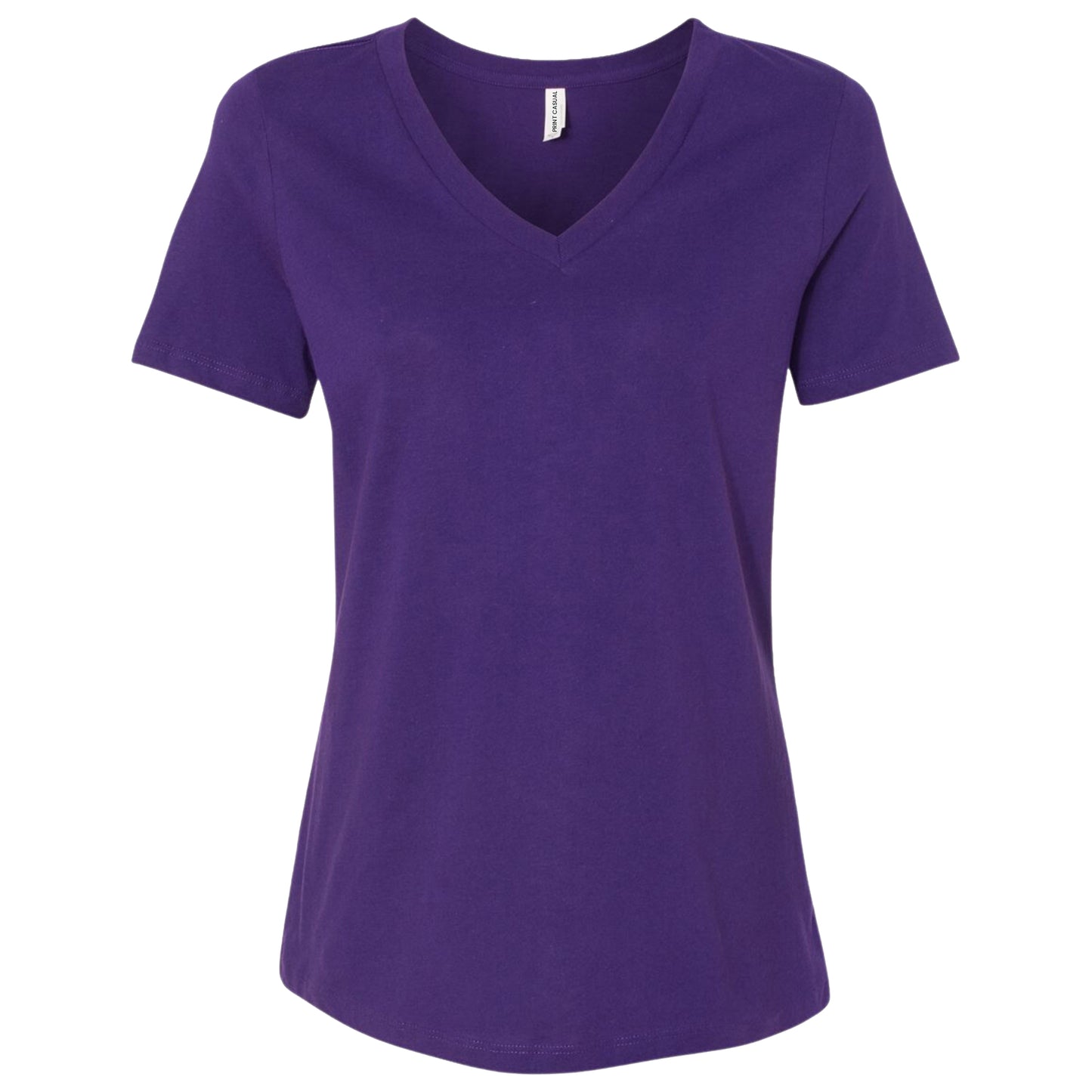 Women's V Neck Midweight Cotton Blend T-Shirt