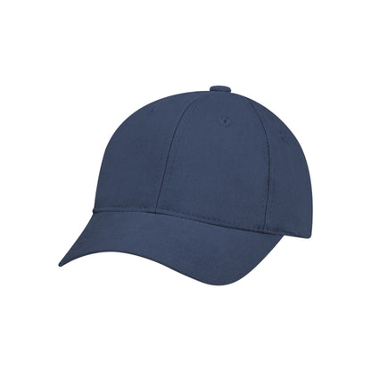 6 Panel Low Profile Navy Blue  Cotton Baseball Cap