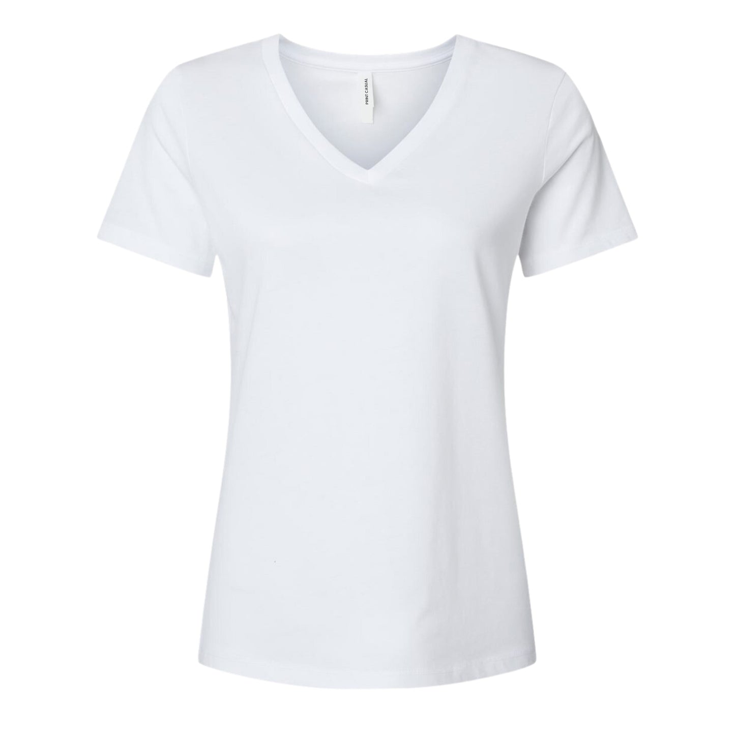 Women's V Neck Midweight Cotton T-Shirt