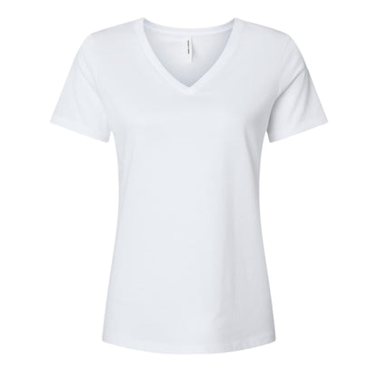 Women's V Neck Midweight Cotton T-Shirt