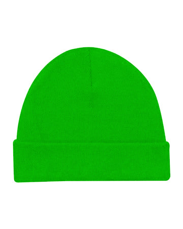 Lime Acrylic Beanie Hat